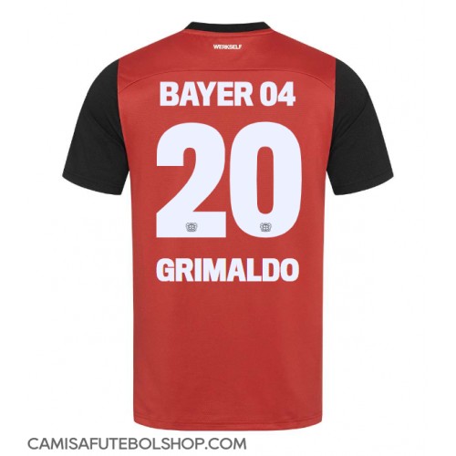 Camisa de time de futebol Bayer Leverkusen Alejandro Grimaldo #20 Replicas 1º Equipamento 2024-25 Manga Curta